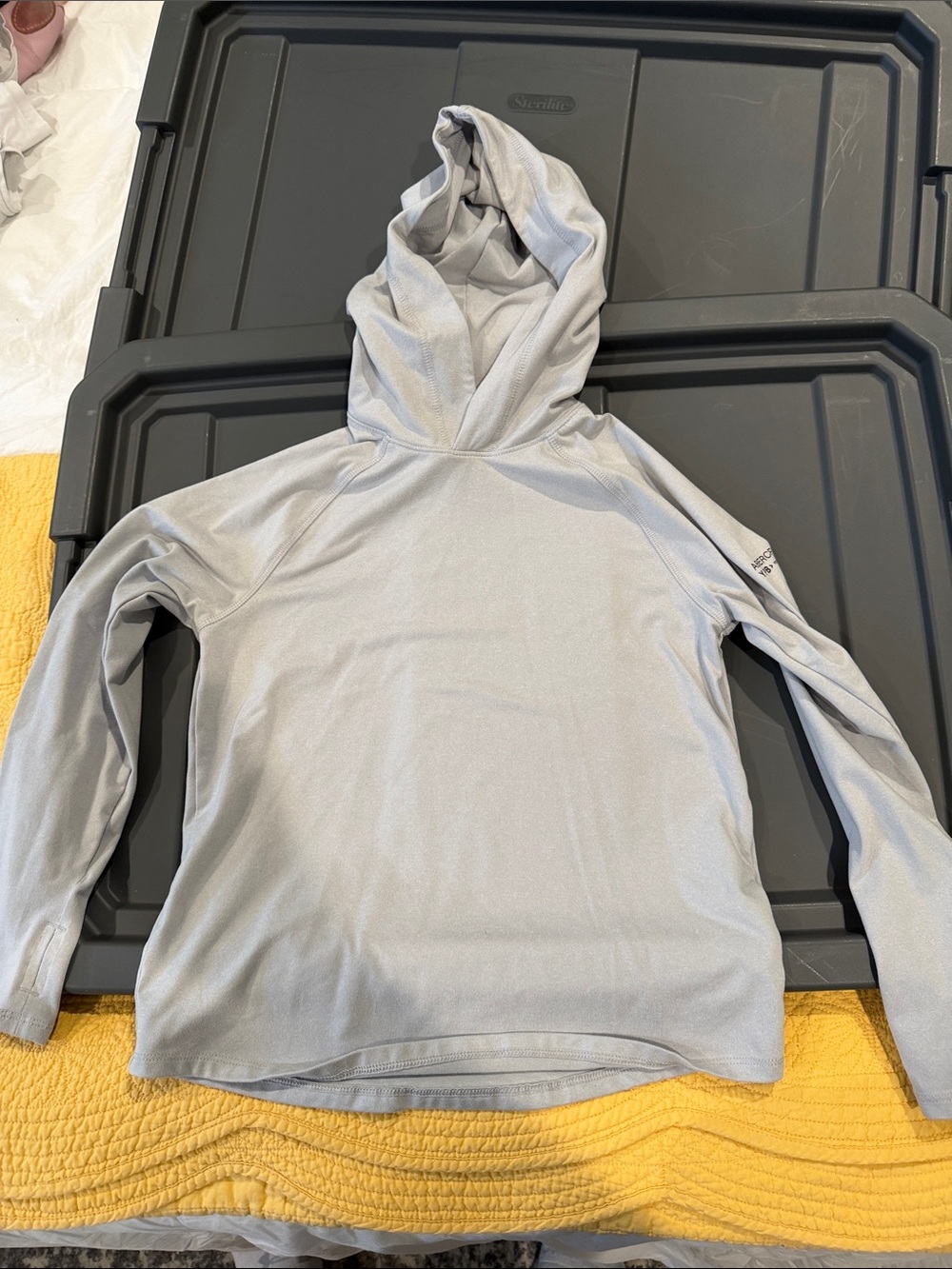 abercrombie kids Light Gray Hooded Pullover